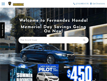 Tablet Screenshot of fernandezhonda.com